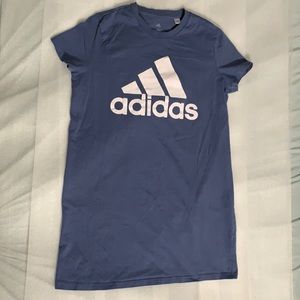 Adidas Women’s Tshirt Dress Large Periwinkle Blue